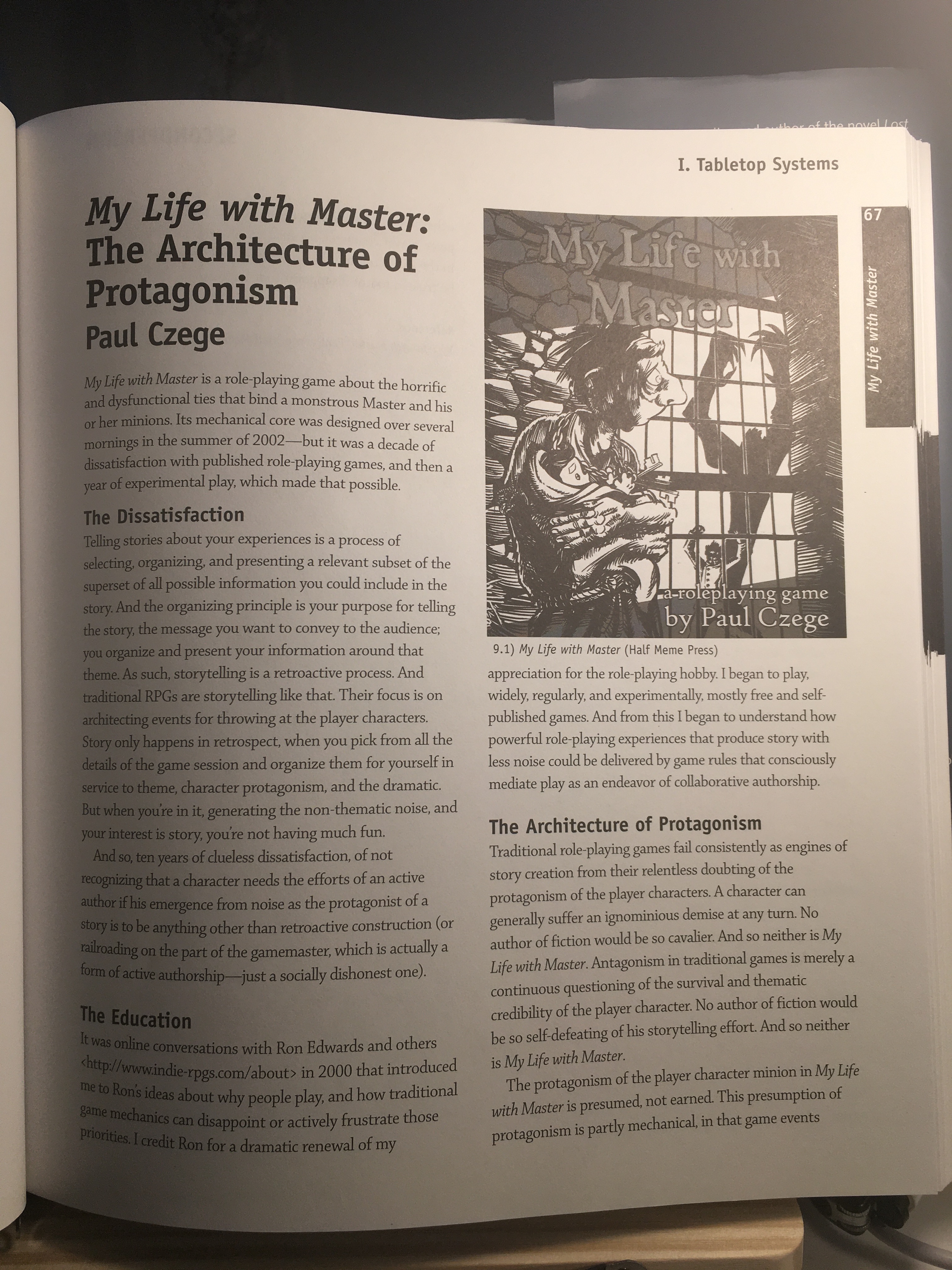 My Life with Master: The Architecture of Protagonism